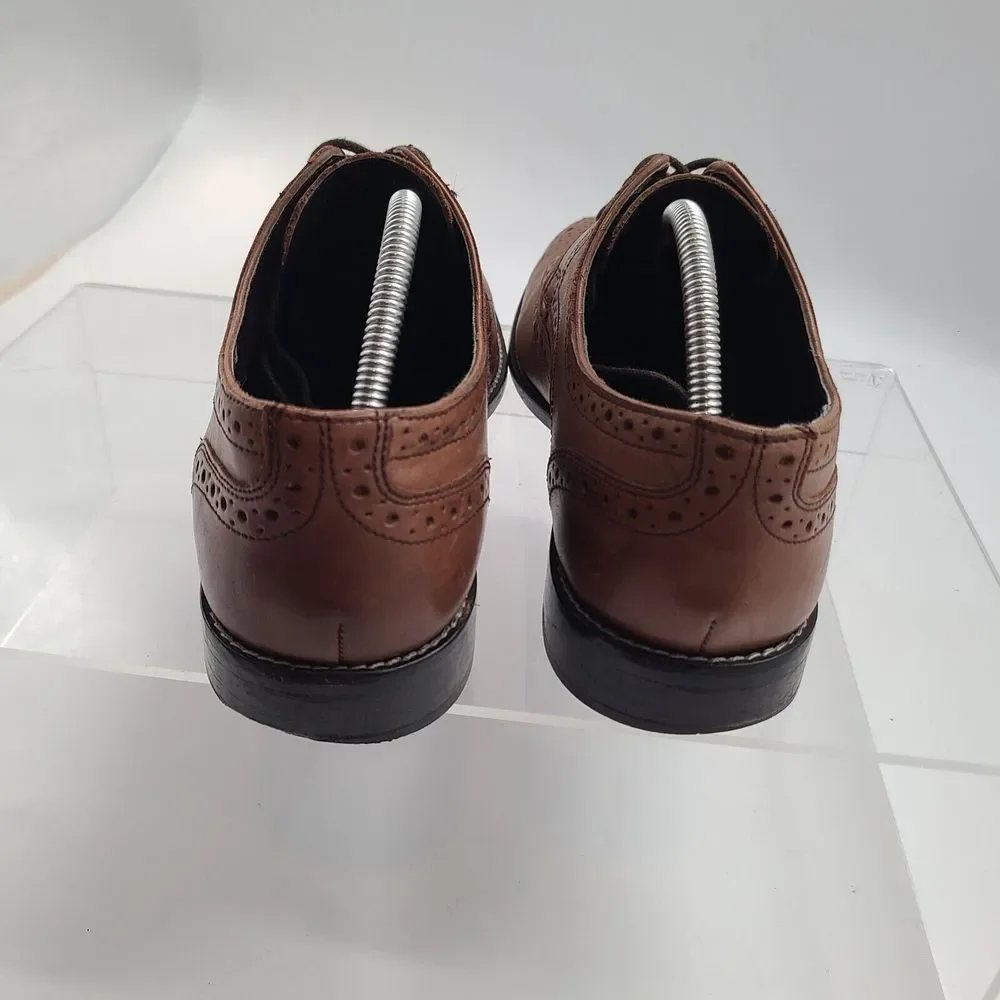 Mens Nunn Bush Shoes - Nelson Cognac Oxford Leather - 84525-200 - Size 11M